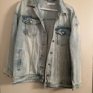 Shoedazzle - Oversized Denim Jacket - Light Blue